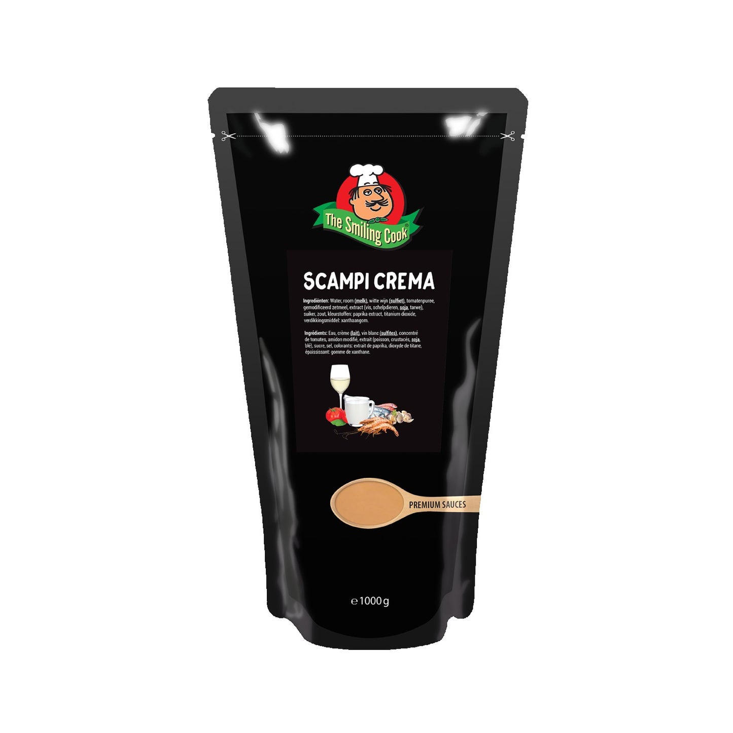Scampi Crema saus The Smiling Cook